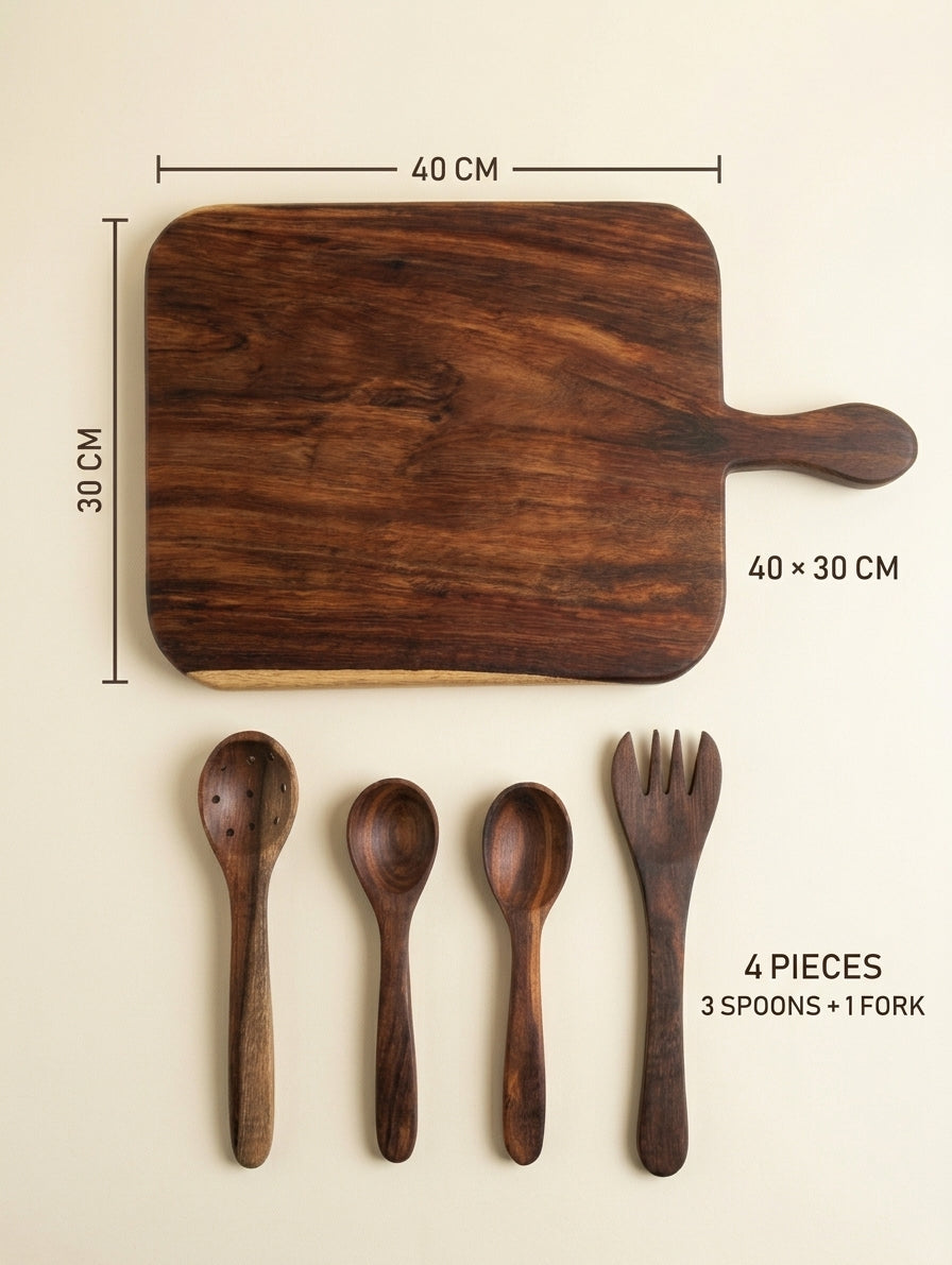 Full Table Bundle – Cutting Board + Utensil Set